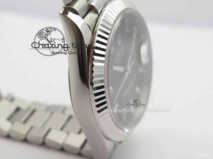 MiroTime 0503 Day Date 40mm SS BP Maker Best Edition Black Dial Diamond Markers On SS Bracelet A Casual 3691